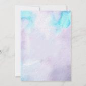 Invitation Photo de la Queue de Mermaid sous la mer Anniversa (Dos)