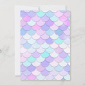 Invitation Photo de la Queue de Mermaid sous la mer Anniversa (Dos)