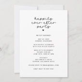 Invitation Photo de la réception de la fête « Happily Ever Af (Devant)