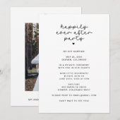 Invitation Photo de la réception de la fête « Happily Ever Af (Devant / Derrière)