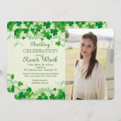 Invitation photo de la Saint Patrick (Devant / Derrière)