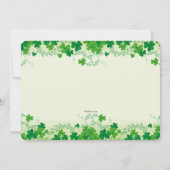 Invitation photo de la Saint Patrick (Dos)