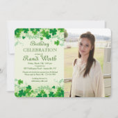 Invitation photo de la Saint Patrick (Devant)