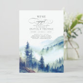 Invitation Photo de la soirée d'engagement de Mountain Forest (Debout devant)