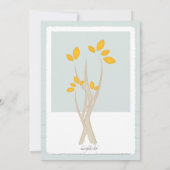 Invitation photo de la succursale d'automne (Dos)