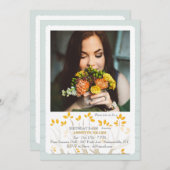 Invitation photo de la succursale d'automne (Devant / Derrière)