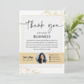 Invitation Photo de l'agent immobilier Gold Modern (Debout devant)