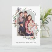 Invitation Photo de l'année de révision du cadre d'arc de bai (Debout devant)