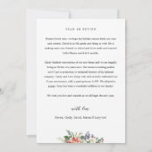 Invitation Photo de l'année de révision du cadre d'arc de bai (Dos)