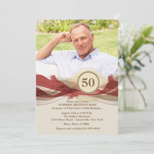 Invitation photo de l'Anniversaire (Debout devant)