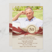 Invitation photo de l'Anniversaire (Devant / Derrière)