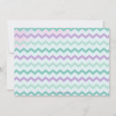 Invitation Photo de l'anniversaire de la Cute Mermaid Arc en  (Dos)