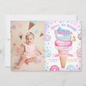 Invitation Photo de l'anniversaire de la Scoop (Devant)