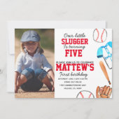 Invitation photo de l'anniversaire de l'enfant de  (Devant)