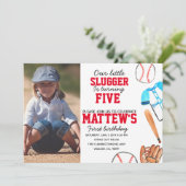 Invitation photo de l'anniversaire de l'enfant de  (Debout devant)