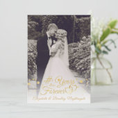 Invitation Photo de l'anniversaire de mariage COURS DE L'ÉTER (Debout devant)