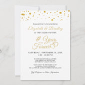 Invitation Photo de l'anniversaire de mariage COURS DE L'ÉTER (Dos)