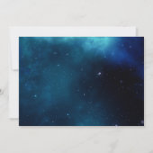 Invitation Photo de l'astronaute spatiale Rainbow Balloon Roc (Dos)