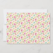 INVITATION PHOTO DE LDS BAPTISM| Élégante fille ro (Dos)