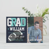 Invitation photo de l'épreuve de football Blue (Debout devant)