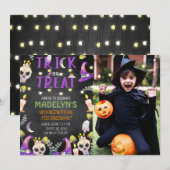 Invitation Photo de l'Halloween (Devant / Derrière)