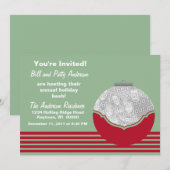 Invitation photo de l'ornement festif (Devant / Derrière)