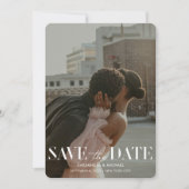 Invitation Photo de lumière moderne QR Code Mariage Date de s (Devant)
