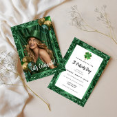 Invitation photo de luxe Green St Patrick's Day