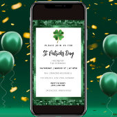 Invitation photo de luxe Green St Patrick's Day