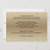 Invitation photo de luxe pour les 50 ans de mariag (Dos)