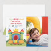 Invitation Photo de Maison Gonflable (Devant / Derrière)