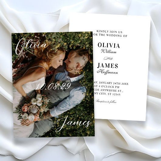Invitation Photo de mariage