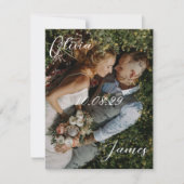 Invitation Photo de mariage (Devant)