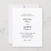 Invitation Photo de mariage (Dos)