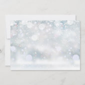 Invitation Photo de mariage 50e anniversaire de flocons de ne (Dos)