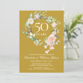 Invitation Photo de mariage 50e anniversaire de mariage flora (Debout devant)