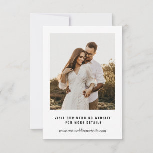 Invitation Photo de mariage à conserver pour la date   Superp