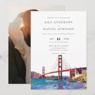 Invitation Photo de mariage à destination à San Francisco