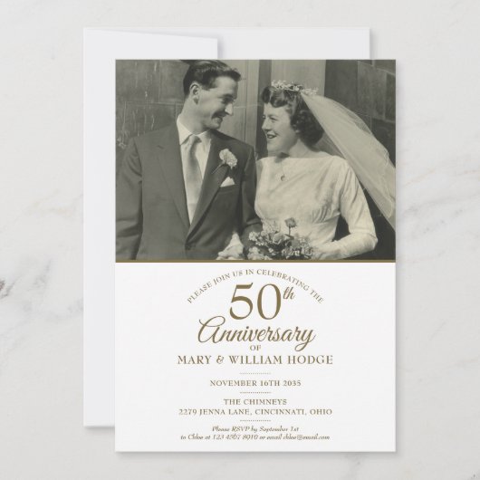 Invitation Photo de mariage avec confettis en forme de cœur d (Devant)