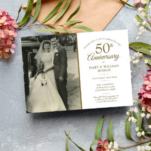 Invitation Photo de mariage avec confettis en forme de cœur d