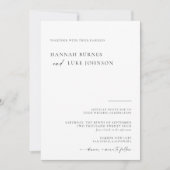 Invitation photo de mariage, Boho Moderne Minimali (Devant)