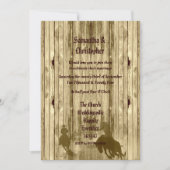 Invitation photo de mariage de cowboy rustique (Devant)