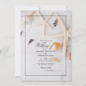 Invitation photo de mariage de plage d'été (Devant)