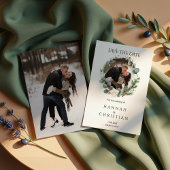 Invitation Photo de mariage d'hiver Enregistrer la date