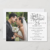 Invitation Photo de mariage du 25e anniversaire de mariage (Devant)