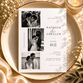 Invitation Photo de mariage éditorial