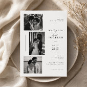 Invitation Photo de mariage éditorial