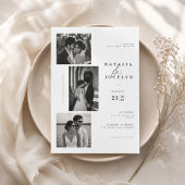 Invitation Photo de mariage éditorial