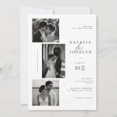 Invitation Photo de mariage éditorial (Devant)