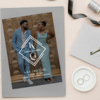 Photo de mariage élégant avec logo pour Save The D